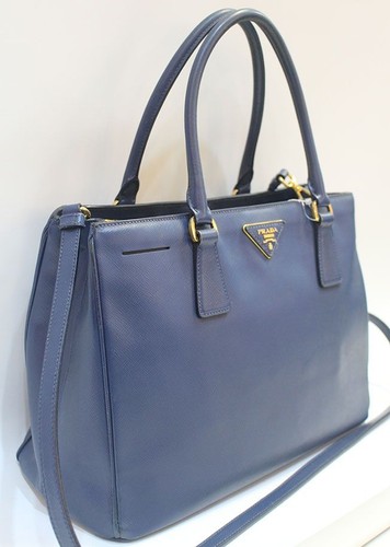 Prada Saffiano Navy Tote Bag 25663541 - Picture 2 of 8