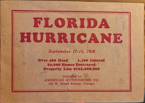 1926 Miami Florida Hurricane Souvenir Photos Booklet