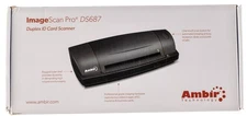 Ambir Technology Image Scan Pro DS687-3 Duplex ID Scanner Black Open Box