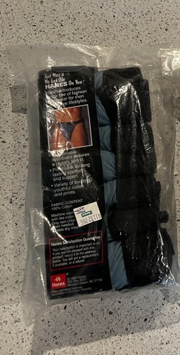 Hanes Comfort Flex Fit Men's String Bikini 4 Pack New 1995 NOS - Picture 2 of 2