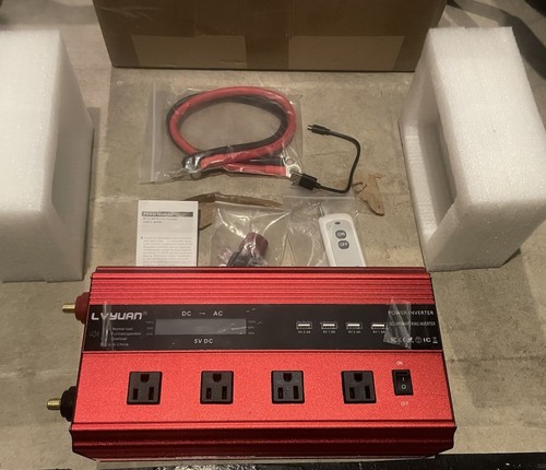 3000W 6000W Power Inverter DC 12V to AC 110V 120V Converter Car Camp 4 USB Ports - Picture 17 of 23