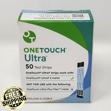 One Touch Ultra Test Strips Diabetic Blood Glucose OneTouch 50 Ct New Exp 10/26