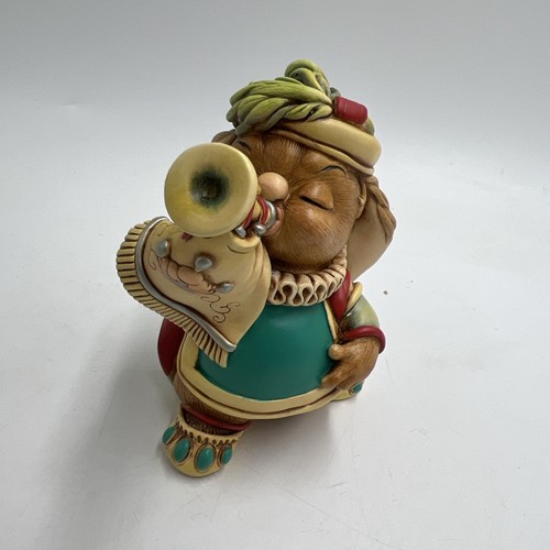 Pendelflosse Hasen Kugelkissen handbemalt Steinzeug Figur Familie Kreis - Bild 6 von 7