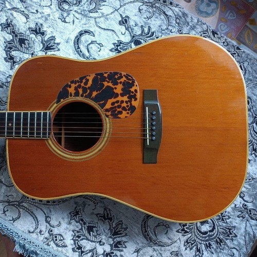 Guitarra acústica rara Yamaki Chibi Logo 1971 Japón tapa de cedro macizo Grover JP - Imagen 14 de 23