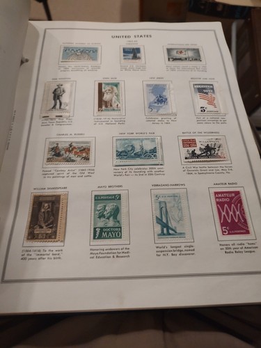 United States Stamp Collection In Handsome Harris Album Look Carefully 1953 Fwd!