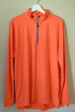 Southern Tide T3 Performance Mens Medium 1/4 Zip Blue Pullover Shirt J30 