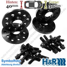 Spurplatten schwarz VA 30mm & HA 40mm u.a.: Mercedes-Benz 124 Coupé C124 87-93