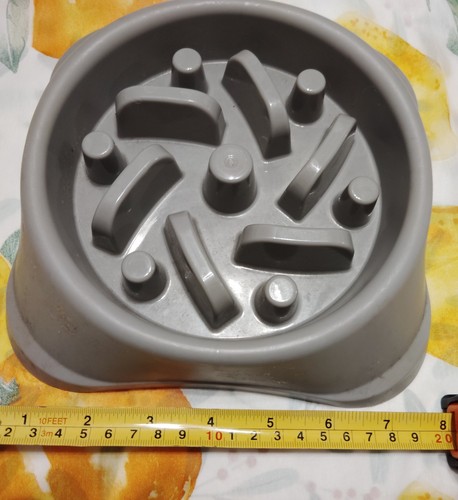 Slow Feeder Small Dog Bowls Anti-Slip Puzzle Bowl Feeder Interactive Bloat Stop - Picture 4 of 4
