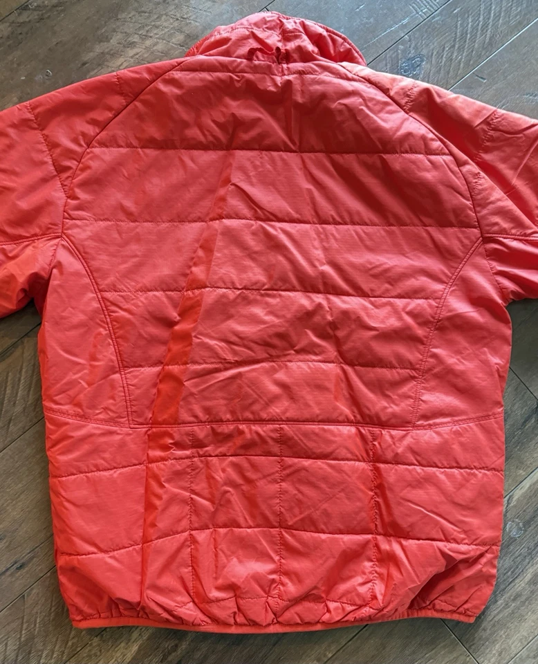 Jaqueta acolchoada North Face laranja zíper completo! (médio masculino) - Imagem 4 de 4