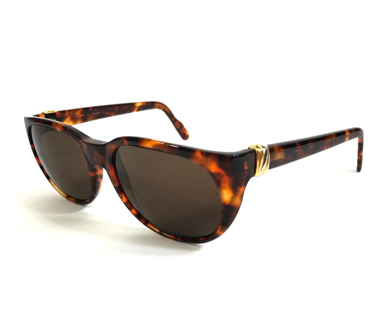 Vintage Cartier Sunglasses REFLET Tortoise Gold Oval Frames with Brown Lenses Cartier Reflet – Vintage Frames Company main image 4