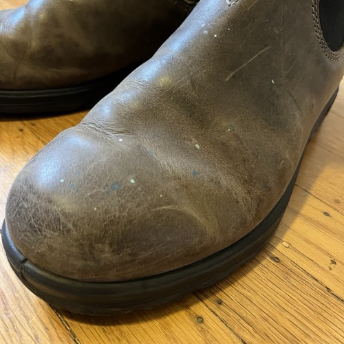 Blundstone 585 Rustic Brown Premium Leather Boots Size 9.5 Womens / 7.5 Mens - Picture 6 of 14