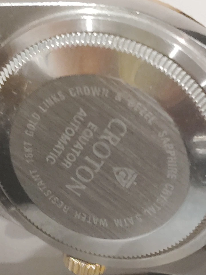 Reloj Hombre Croton Equator Oro 18k Inoxidable, Suizo-Cara Madreperla Foto 3 de 4