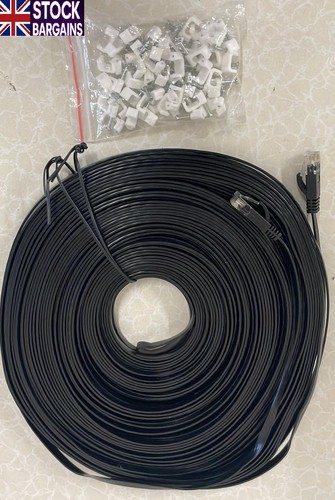 30M Cat 6 Ethernet Cable Flat H-Speed Gigabit Network Ethernet Patch Cable (B824 - Picture 5 of 6