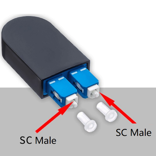 9/125 SC/UPC Single Mode SM Double SC Fiber Loopback Fiber Opitc Adapter B - Afbeelding 3 van 10