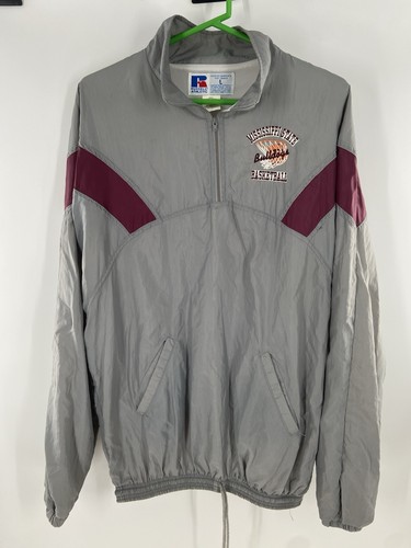 Vintage 90s Mississippi State Bulldogs Basketball Jacket Windbreaker Size Large - Bild 1 von 4