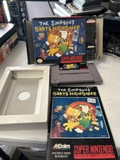 VINTAGE The Simpsons Bart’s Nightmare (Super Nintendo SNES) CIB - Tested
