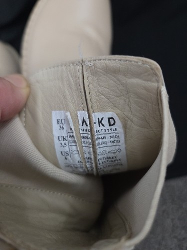 NA-KD Ladies Leather Profile Chelsea Boots/Gumboot Style 36 - Picture 12 of 13