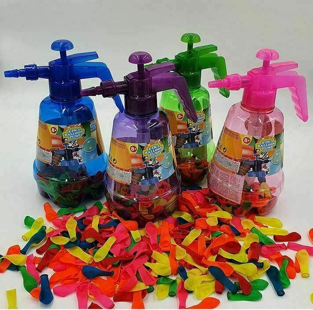 2 STÜCK WASSERBALLONPUMPE 700 STÜCK WASSERBOMBEN PUMPE POOL BADESPASS Party 2 STÜCK WASSERBALLONPUMPE 700 STÜCK WASSERBOMBEN PUMPE POOL BADESPASS Party