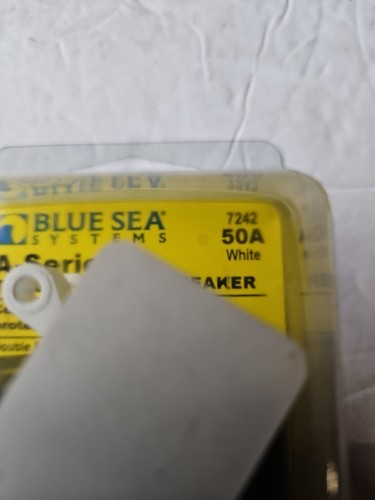 Blue Sea A-Series Marine Boat Circuit Breaker 50Amp Double Pole Toggle 7242  - Picture 3 of 3
