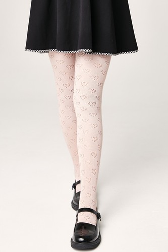Tights for girls Conte MISS Cotton 116-122cm Soft Lace Pattern Kids - Picture 2 of 16