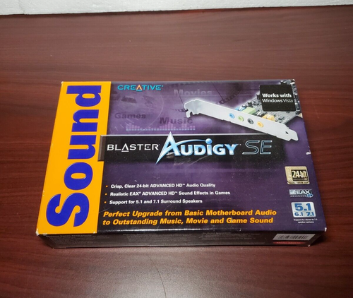 NEW SEALED Creative Sound Blaster Audigy SE 7.1 CH PCI Sound Card SB0570 #69 - Picture 1 of 5