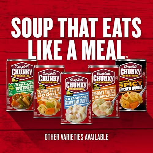 Campbell's Chunky Healthy Request Split Pea Soup With Ham Pack of 12 Cans - Picture 10 of 10