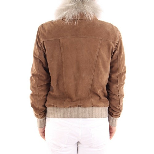 Damen Blouson Leder Lederjacke 75 Jacke Gr L Braun Jacket Gms Leather vpUqBnX