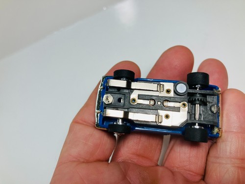 MODEL MOTORING " MUSTANG FASTBACK " BLUE  AW Chassis for Aurora AFX T-JET~ NEW - Picture 6 of 10