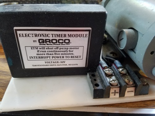 Groco wsc 80  32V Flo-Master Heavy Duty 32 Volt Vane Pump with groco PC 750  - Afbeelding 3 van 4