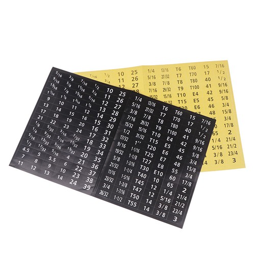 180 Pcs/set Master Socket Quick & Easy Reminder Label Stickers Chrome Decal Tags - Photo 6/12