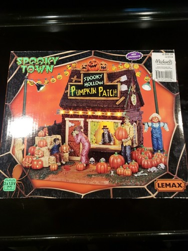 Lemax Halloween Spooky Town Spooky Hollow Pumpkin Patch Battery Operated  New