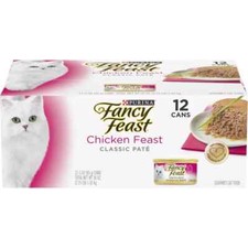 Purina Fancy Feast Classic Pate Wet Cat Food Chicken, 3 Oz Cans 12 pack