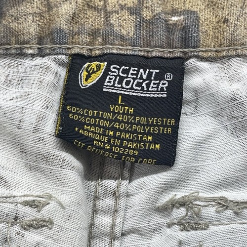 ScentBlocker Youth Fused Cotton Cargo Pants Realtree Excape Camo Large 26x24 - Picture 6 of 12