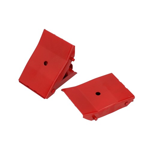 Cuñas de rueda de seguridad de acero bloques remolque caravana caja de caballos autocaravana TE832 - Imagen 3 de 3