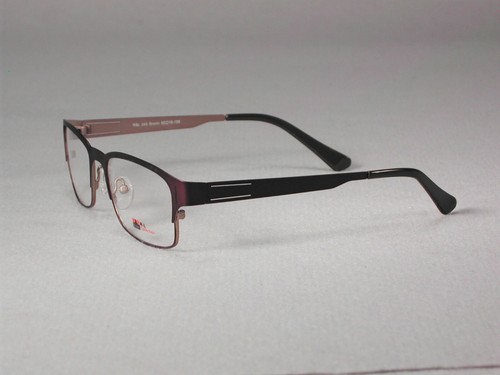 Gafas con marco de gafas para adultos unisex negras negras marrones diseño de metal borde completo - Imagen 3 de 4