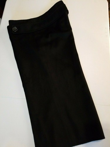 French connection Womens 6 Wool Cashmere Blend Black Capri Zip Lined Pants - Picture 6 of 12