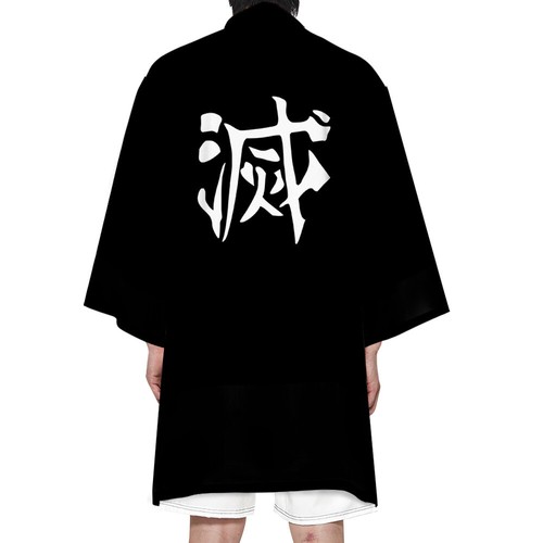 Demon Slayer Kimetsu no Yaiba Kamado Tanjirou Cosplay Costume Robe Cloak Kimono - Picture 25 of 25