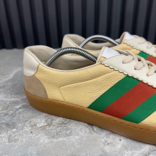 Zapatillas Gucci Web G 74 GG Cuero Amarillo Abejas 10.5 G u 11 EE. UU. o 44.5 EUR* - Imagen 9 de 24