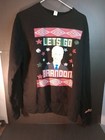 Let's Go Brandon Large Men's Christmas Long Sleeve Sweater