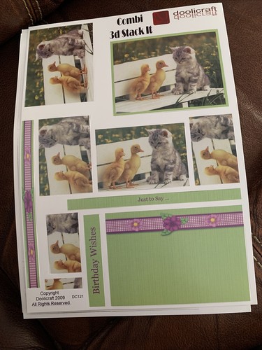 Doolicraft 2009 Combi 3D Stack It Cats Decoupage Sheets X8 Crafts & Card Making - Picture 9 of 24