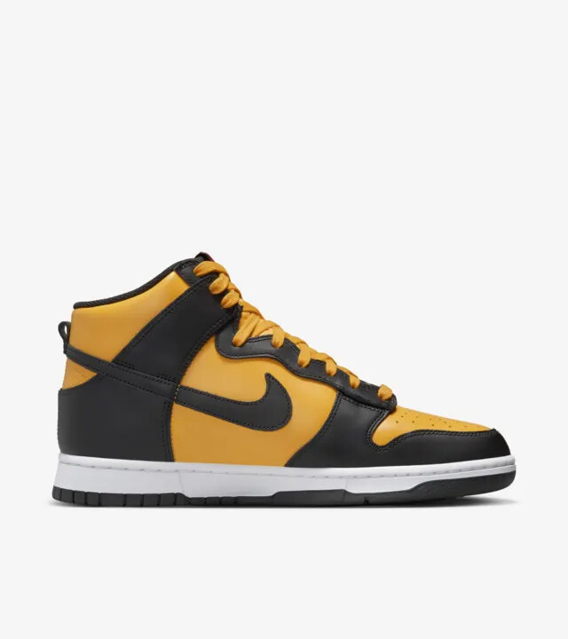 Nike Dunk High Retro University Gold and Black Shoes DD1399-700 Size 7-12