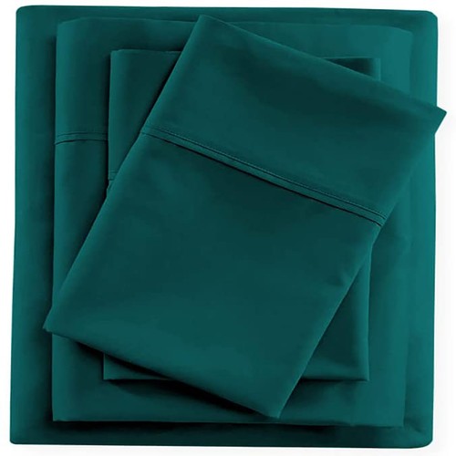 Colección de ropa de cama Gracy - 1200 TC - 100% algodón - Seleccionar artículo - Verde cazador - Imagen 2 de 23