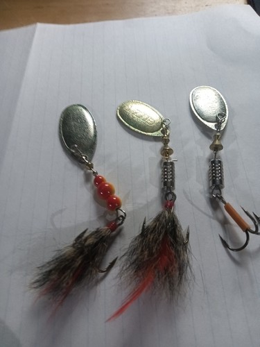 5 fishing spinners 2 larger martins and 3 medium gitzit gold and silver spinners - Picture 4 of 4