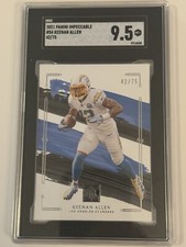 2021 Panini Impeccable Silver Keenan Allen #42/75 SGC 9.5 Los Angeles Chargers