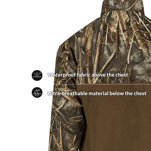 Drake Waterfowl Men's MST Quarter 1/4 Zip Refuge Eqwader Waterproof Windproof... - Picture 4 of 6