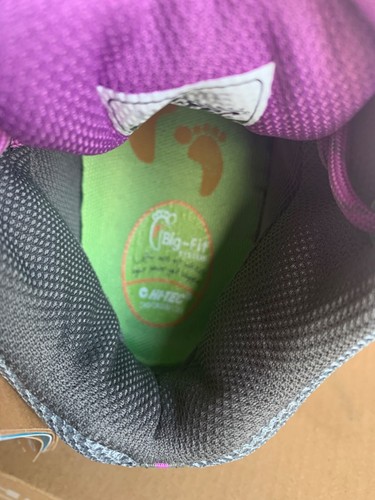 Hi-Tec Girls Logan Mid WP Junior Hiking Boot, Charcoal/ Grey /Orchid Size 3 New - Picture 5 of 7