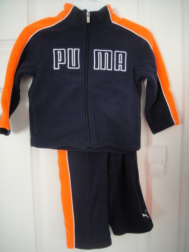 PUMA NWT Toddler Boy 2PC FLEECE Track suit Jacket Top Pants Warm Up Zip 2 2T - Picture 5 of 7