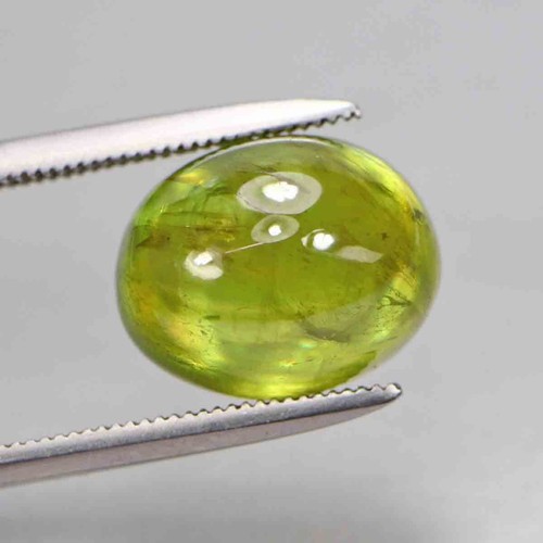 8.00 Cts GLITTERING TOP ELECTRIC FIRE 100% NATURAL TITANITE GREEN SPHENE_RUSSIA - Picture 2 of 6