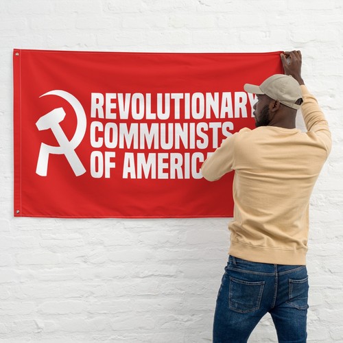 Revolutionary Communists of America Flag 3x5ft - Heavy-Duty Polyester Indoor - Picture 4 of 4