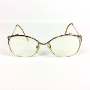 Tura-Rx-Eyeglasses-Glasses-Frames-Childrens-Goldtone-Metal-Large-Lenses-Vtg-80s